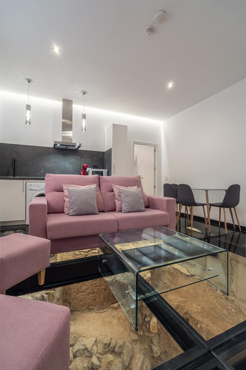 Kitchen or kitchenette, Living room, Seating area, Dining area, kitchen, kitchen