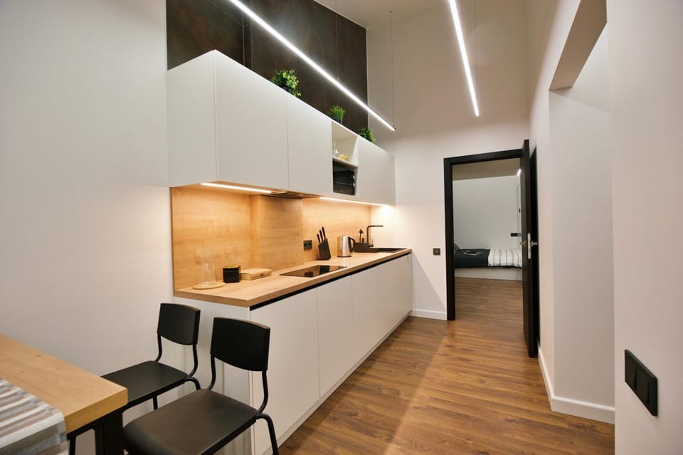Kitchen or kitchenette, Living room