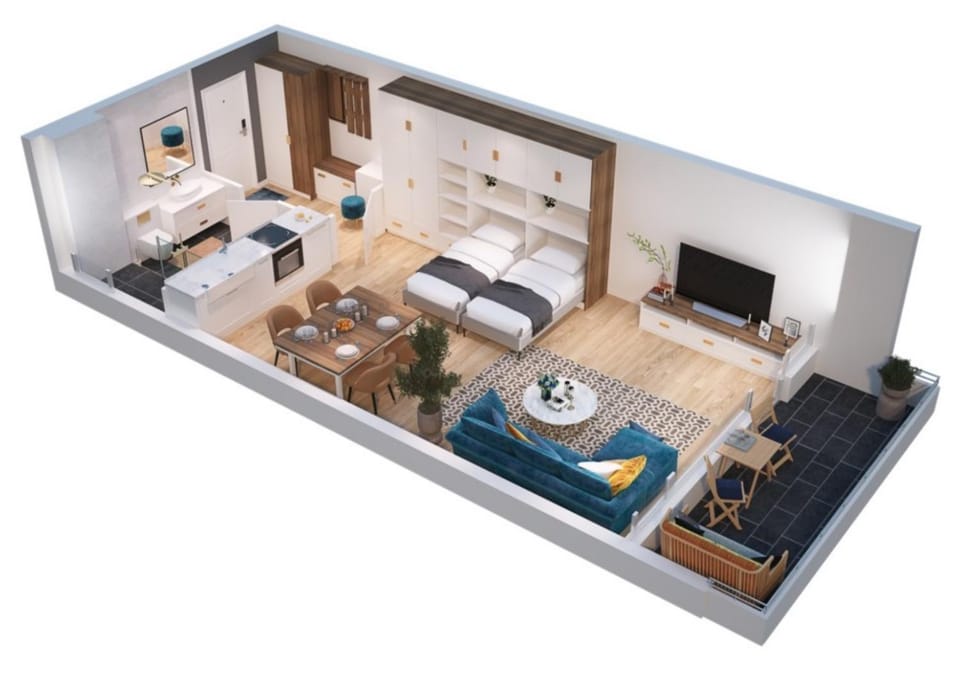 Property building, Living room