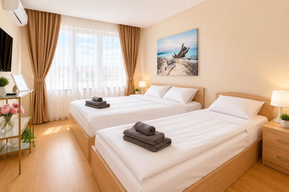 APARTELLO Premier Fort - Sea & Pool View - Sveti Vlas Apartment in Sunny Beach