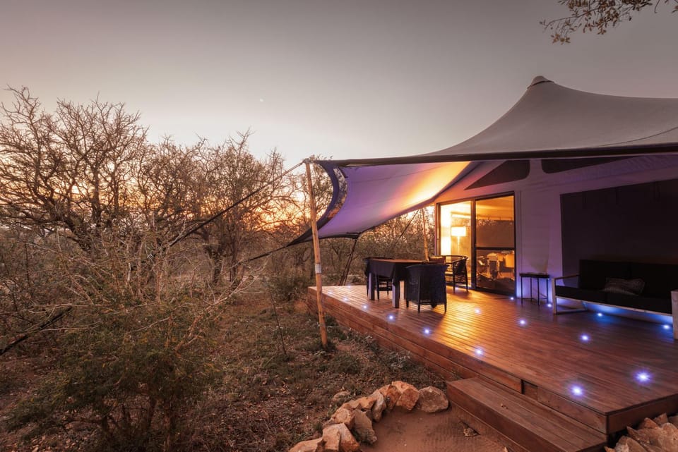 Property building, Patio, Sunset