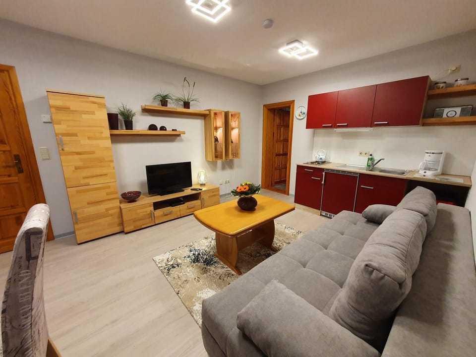 Kitchen or kitchenette, Living room