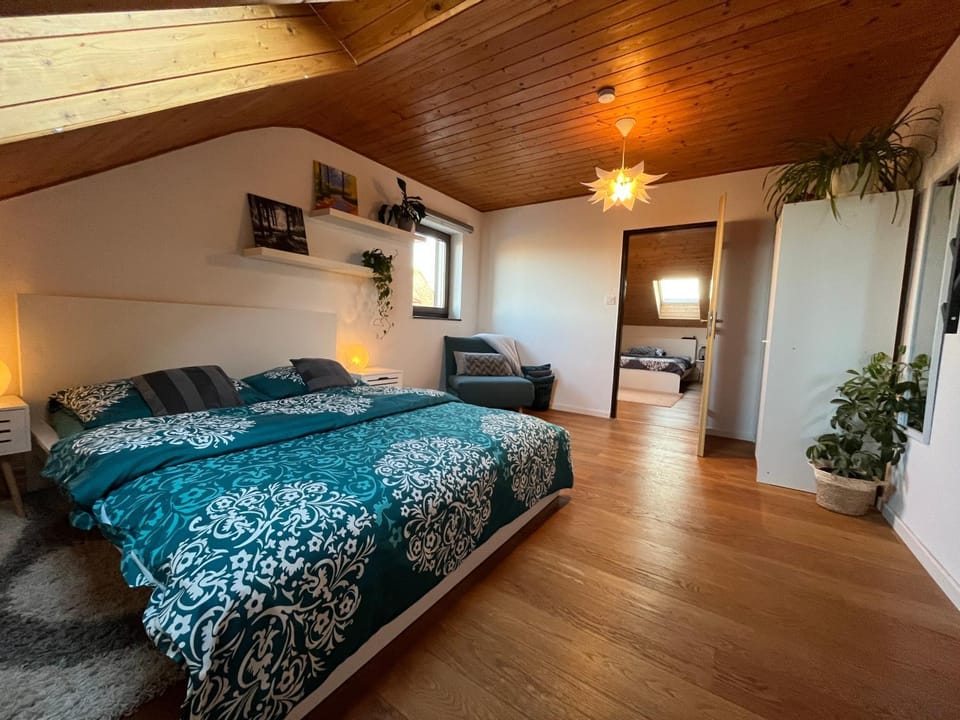 Bed, Photo of the whole room, Seating area, Bedroom