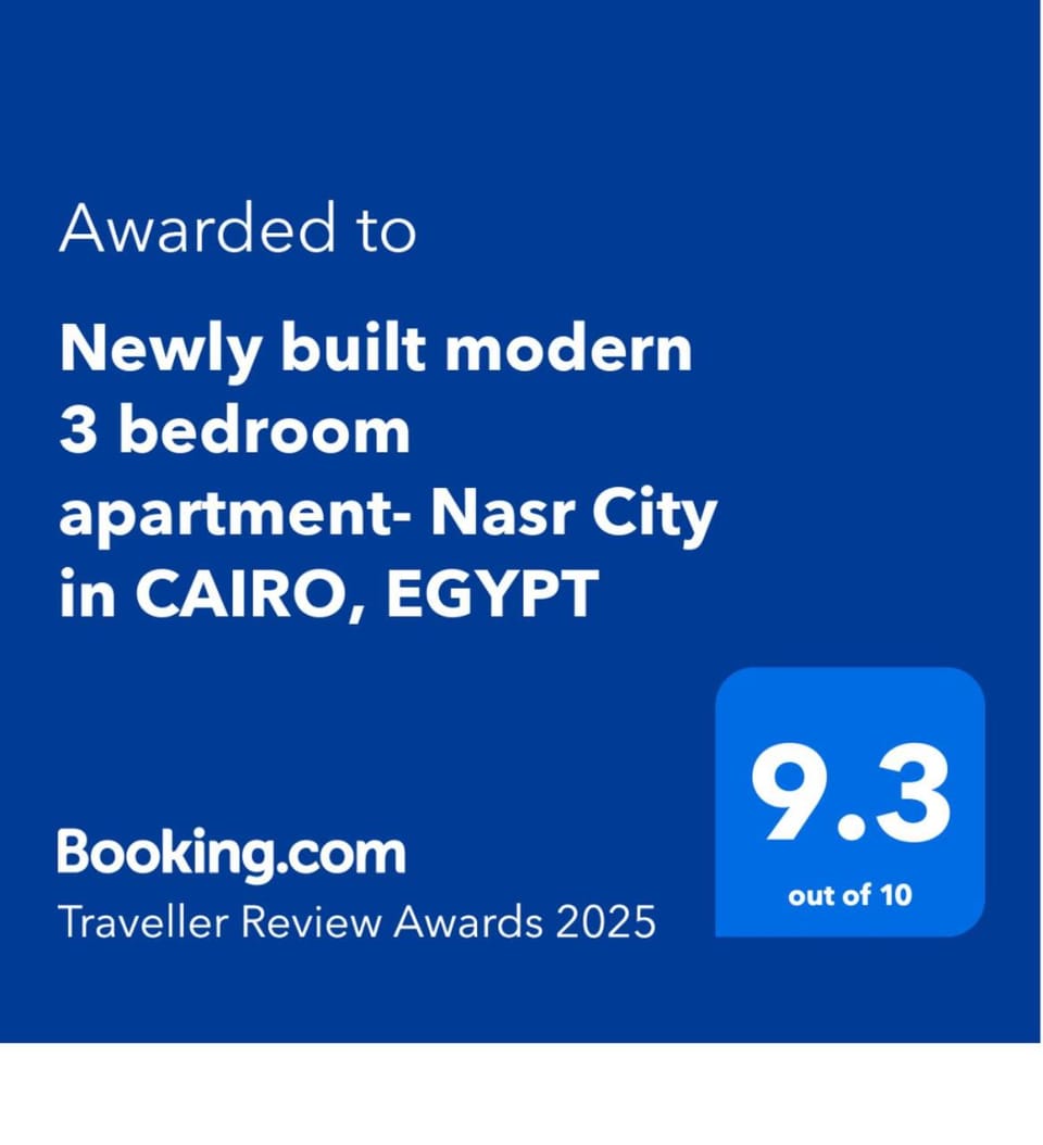 Newly built modern 3 bedroom apartment- Nasr City in CAIRO, EGYPT Apartment in Cairo Governorate