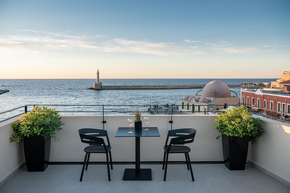 View (from property/room), Balcony/Terrace, Sea view, Sunset