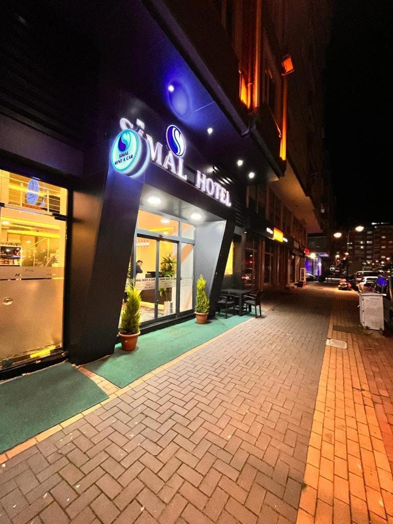 Property building, Night, Property logo or sign, Street view
