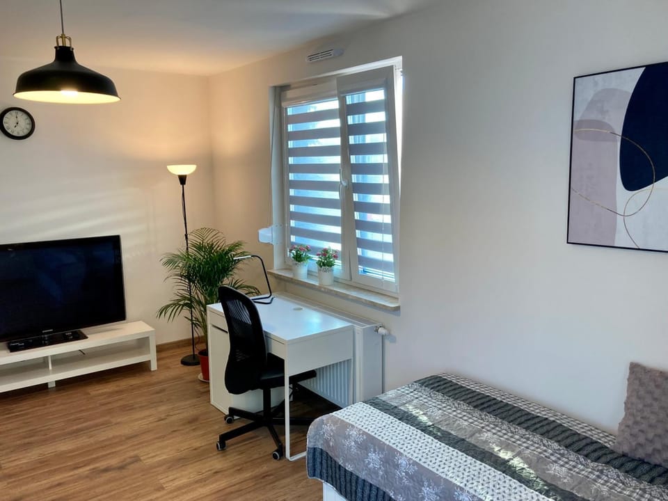 Bed, TV and multimedia, Living room, Seating area