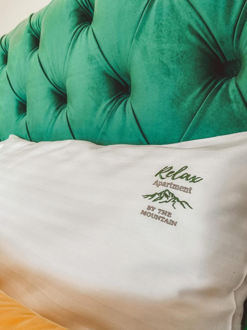Bed, Property logo or sign, Bedroom