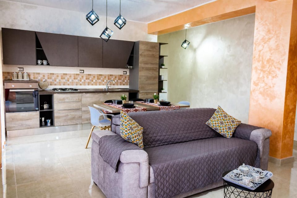 Living room, kitchen