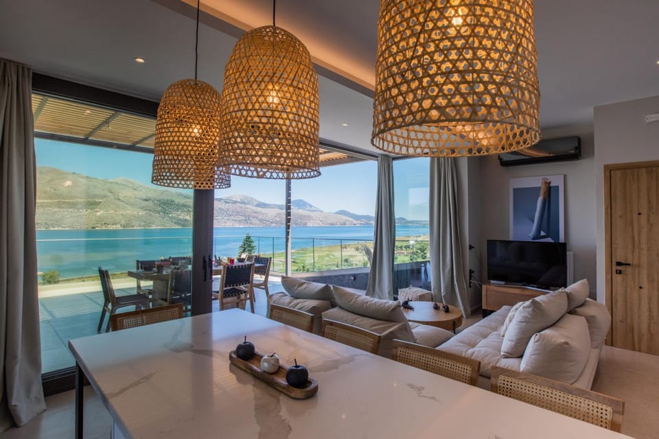 Living room, Seating area, Sea view