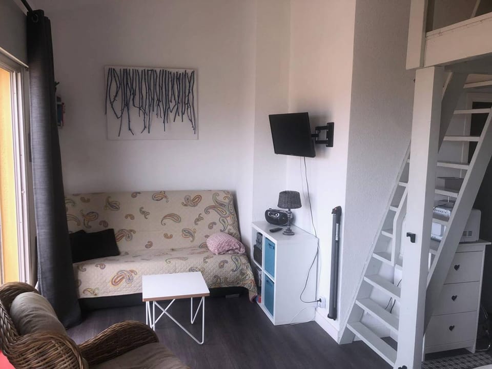 Appartement T1 Mezzanine 4 pers avec Clim et Parking à Port Leucate - FR-1-81-536 Apartment in Leucate