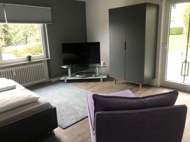 Bed, TV and multimedia, Living room, Photo of the whole room, Bedroom, internet