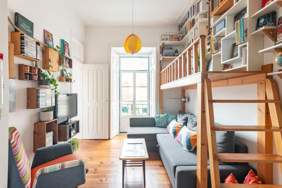 Library, Living room, Seating area