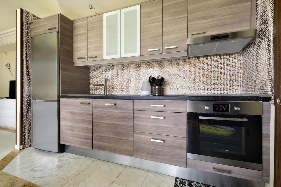 Kitchen or kitchenette, Living room