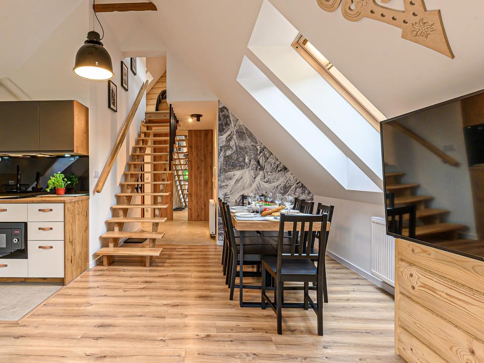 Kitchen or kitchenette, Living room, Dining area, minibar