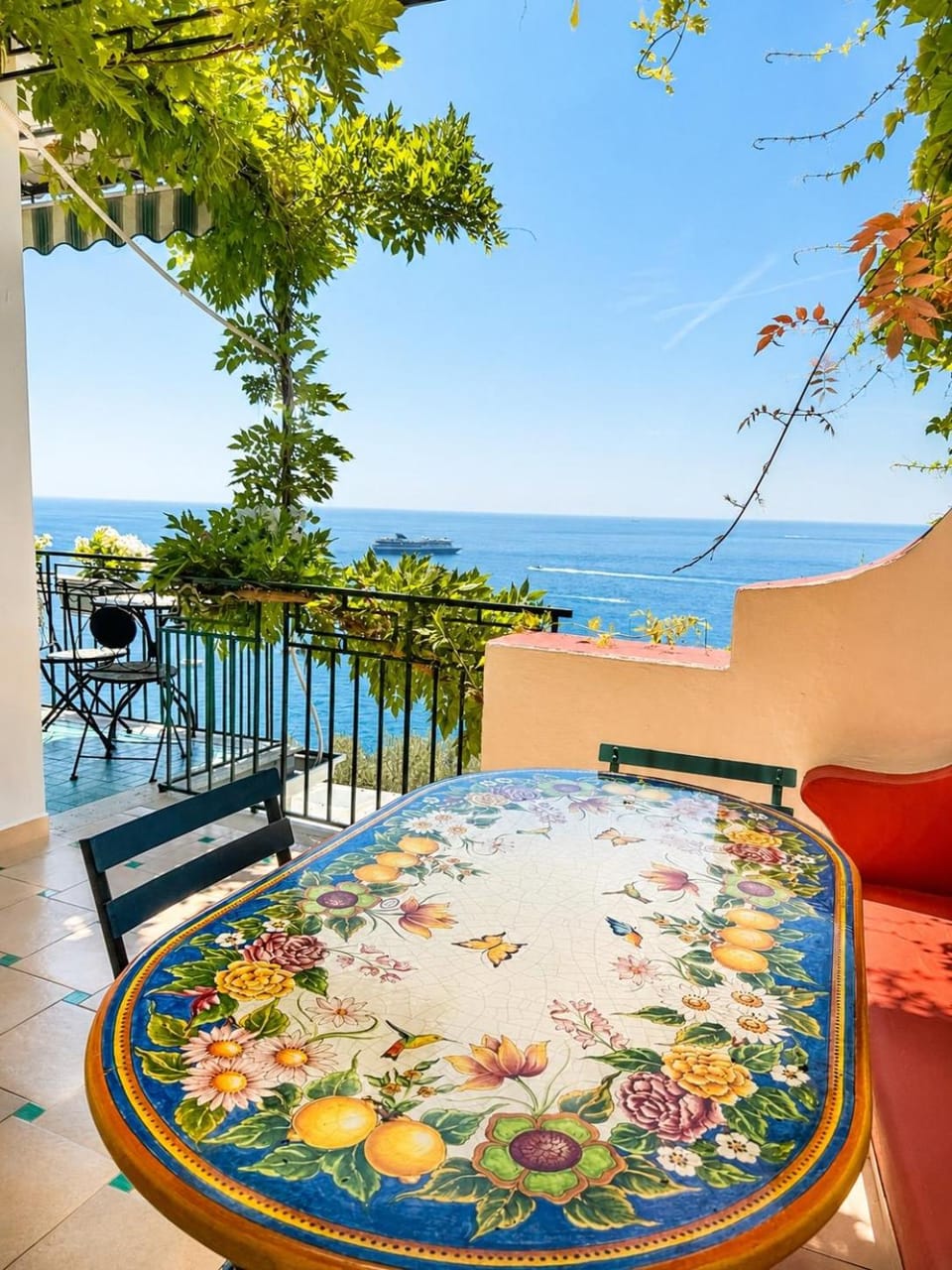 Patio, Day, Natural landscape, View (from property/room), Balcony/Terrace, Sea view