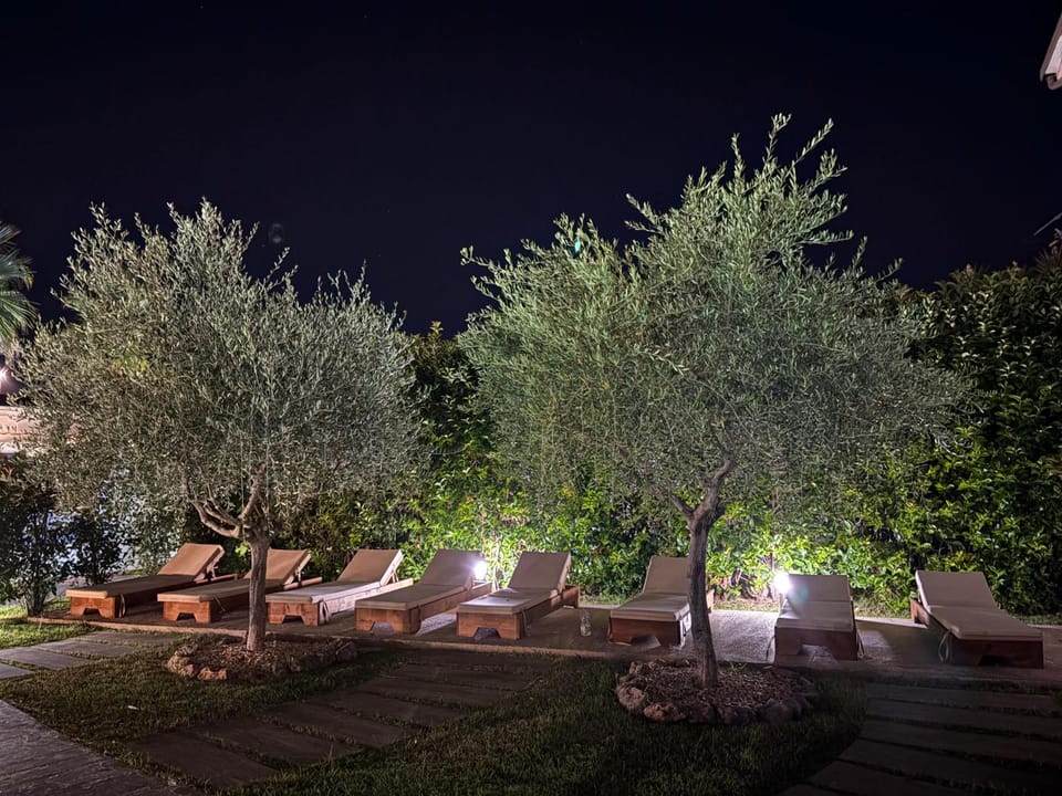 Garden view, sunbed
