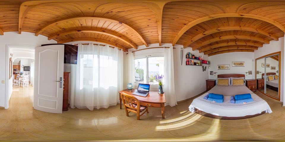Bed, Seating area, Bedroom, Garden view, Sea view, wardrobe