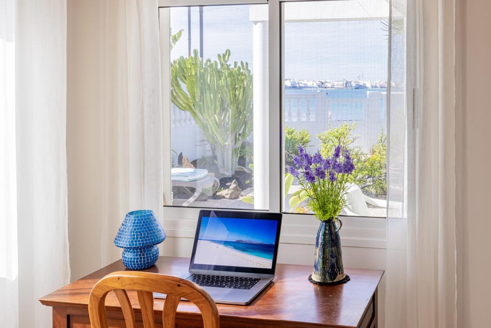 Seating area, Bedroom, Garden view, Sea view