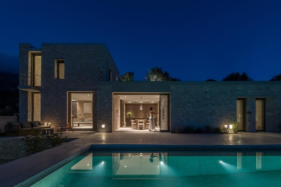 Night, Swimming pool