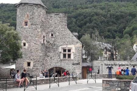 APPARTEMENT CALME CLASSE 5 PERS CENTRE ST LARY PISCINE COUVERTe Apartment in Saint-Lary-Soulan