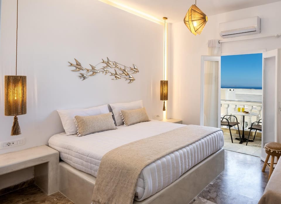 Bed, Photo of the whole room, Bedroom, Sea view