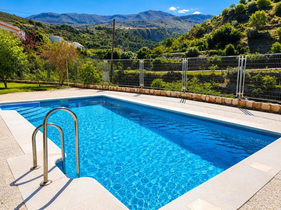 Spring, Day, Natural landscape, Mountain view, Pool view, Swimming pool