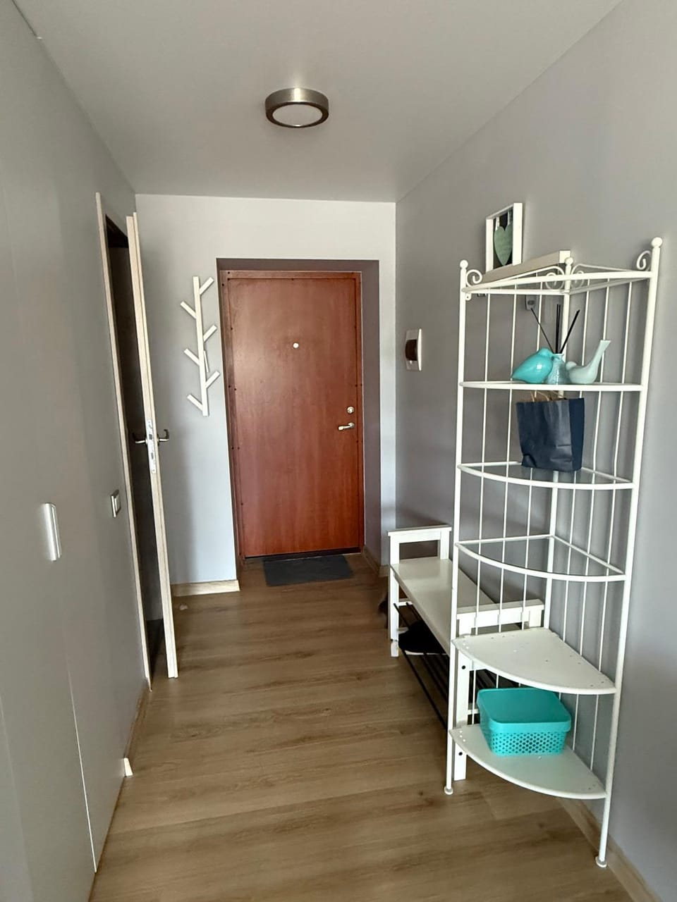 Photo of the whole room, wardrobe