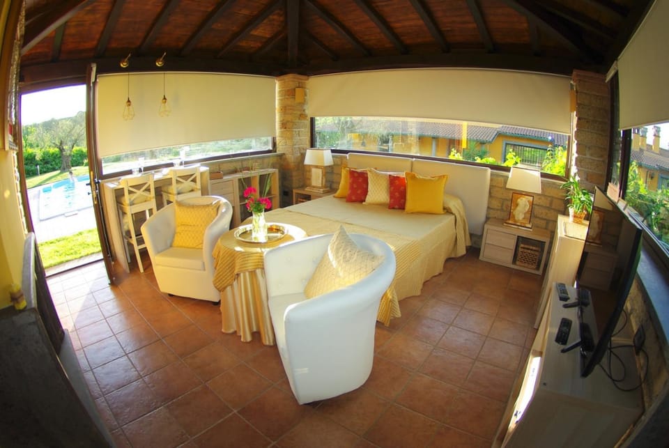 Garden, View (from property/room), Bedroom, Swimming pool