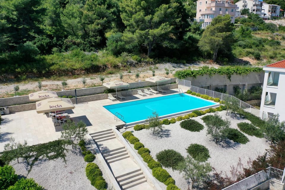 Natural landscape, Pool view, Swimming pool