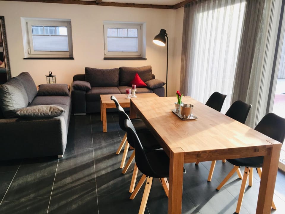 Living room, Seating area, Dining area