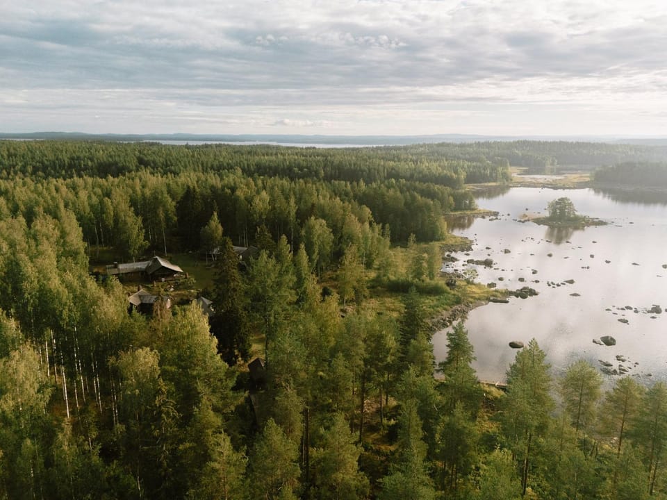 Day, Natural landscape, Bird's eye view, Lake view