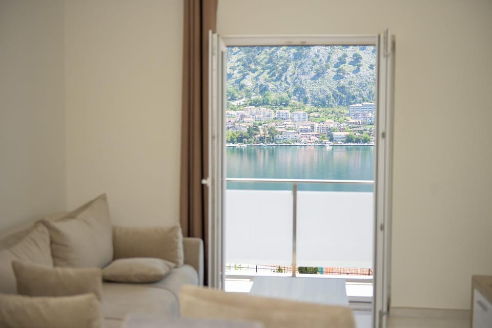Living room, Seating area, Sea view
