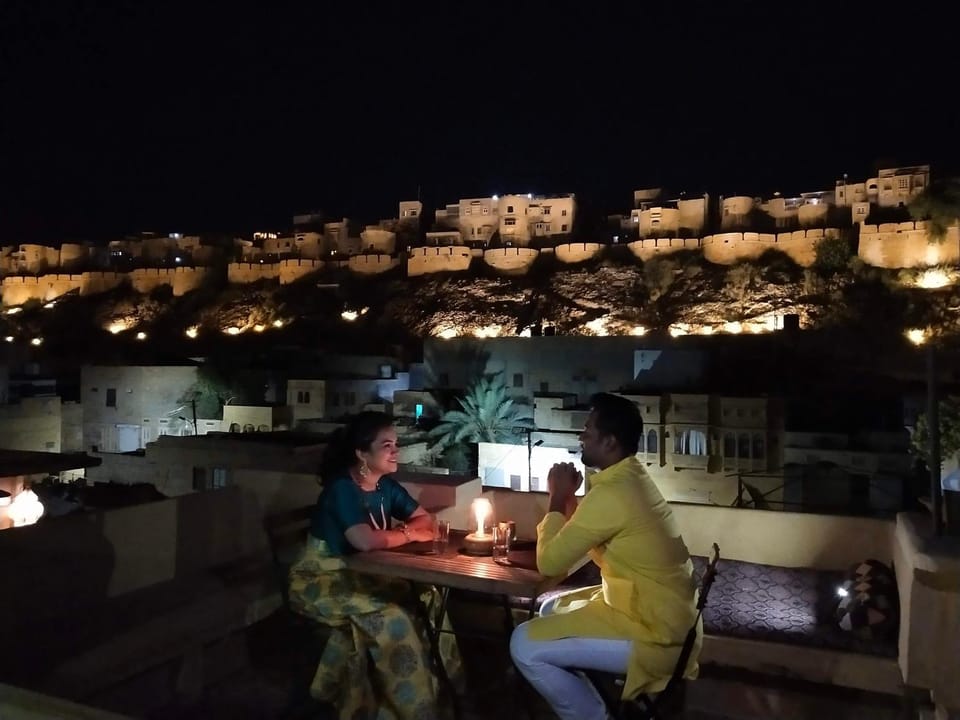 Restaurant/places to eat, Night, View (from property/room), Balcony/Terrace