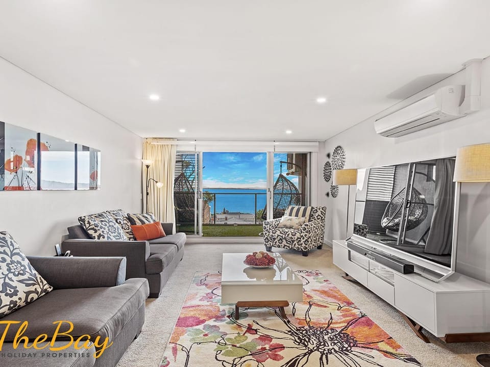 Living room, Seating area, Sea view