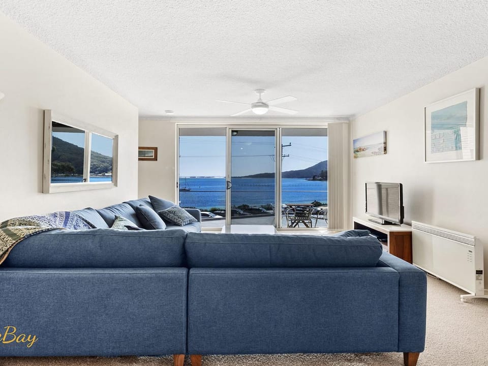 Living room, Seating area, Sea view
