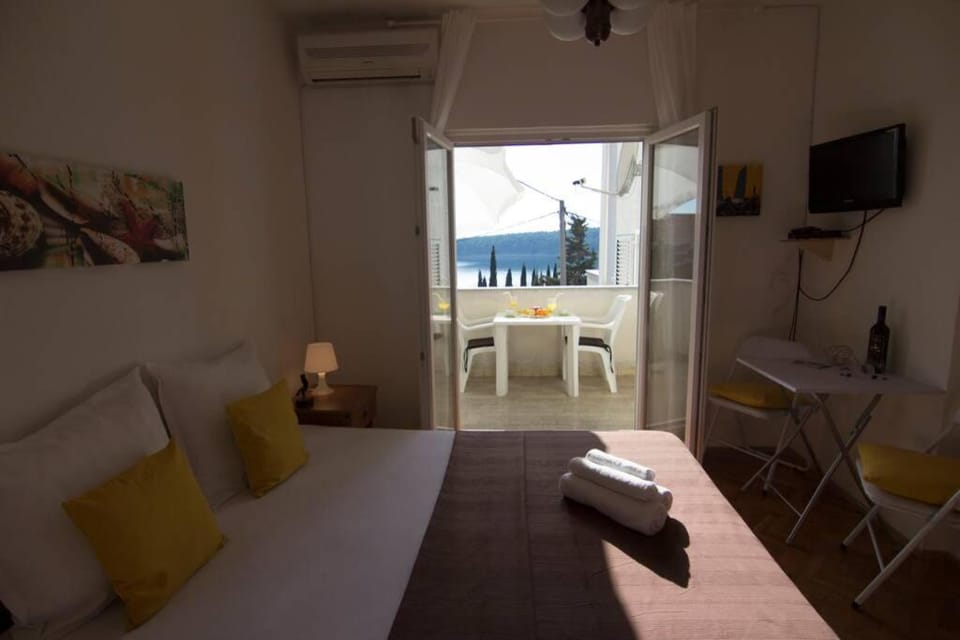 SEA VIEW ROOM with kitchen, balcony&air condition Apartment in Lika-Senj County