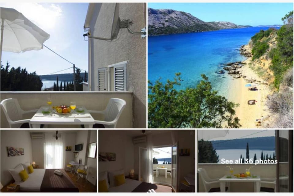 SEA VIEW ROOM with kitchen, balcony&air condition Apartment in Lika-Senj County