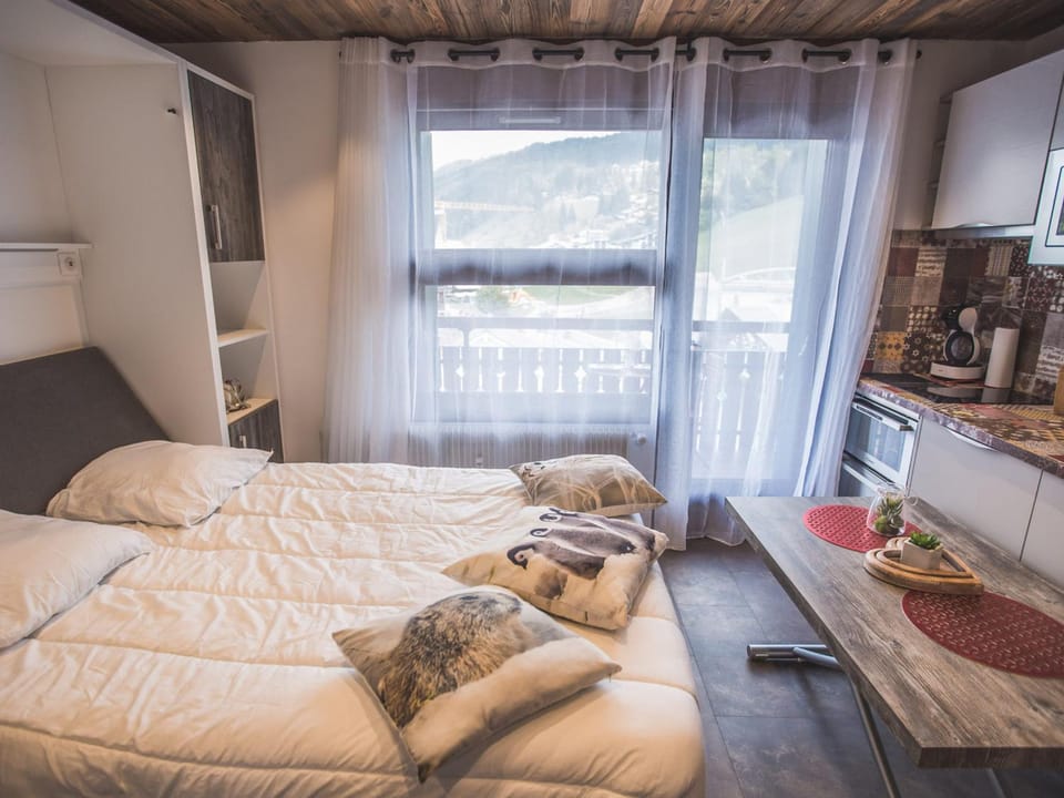 Charmant studio rénové au centre, près des pistes - FR-1-598-81 Apartment in Les Gets