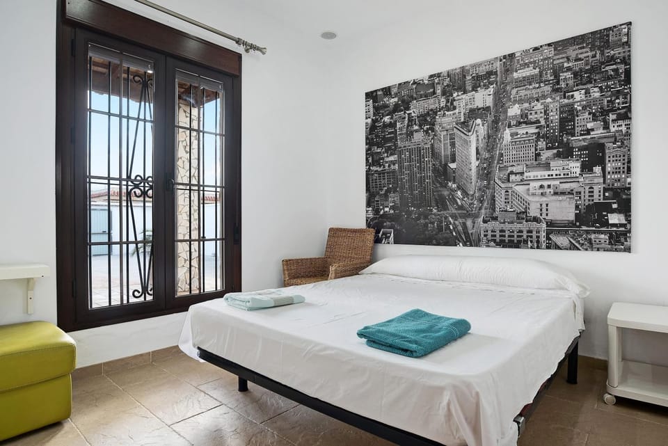 Property building, Living room, Bedroom