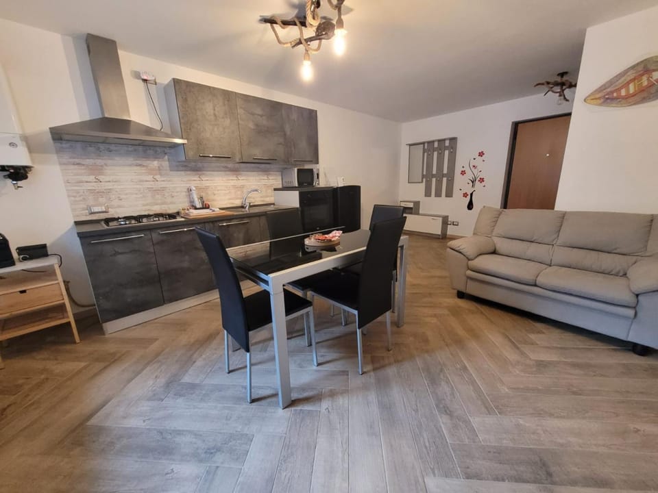 Living room, kitchen