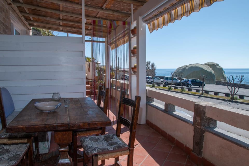 Patio, Day, Mountain view, Sea view