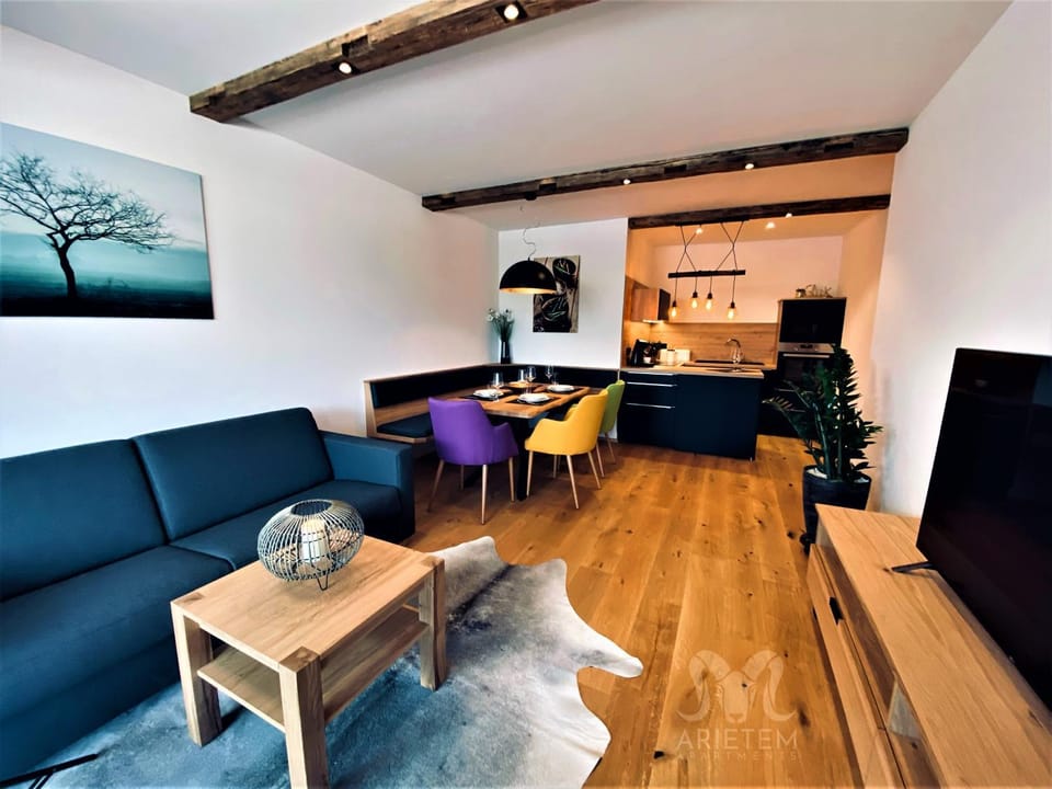 Kitchen or kitchenette, Living room, Dining area