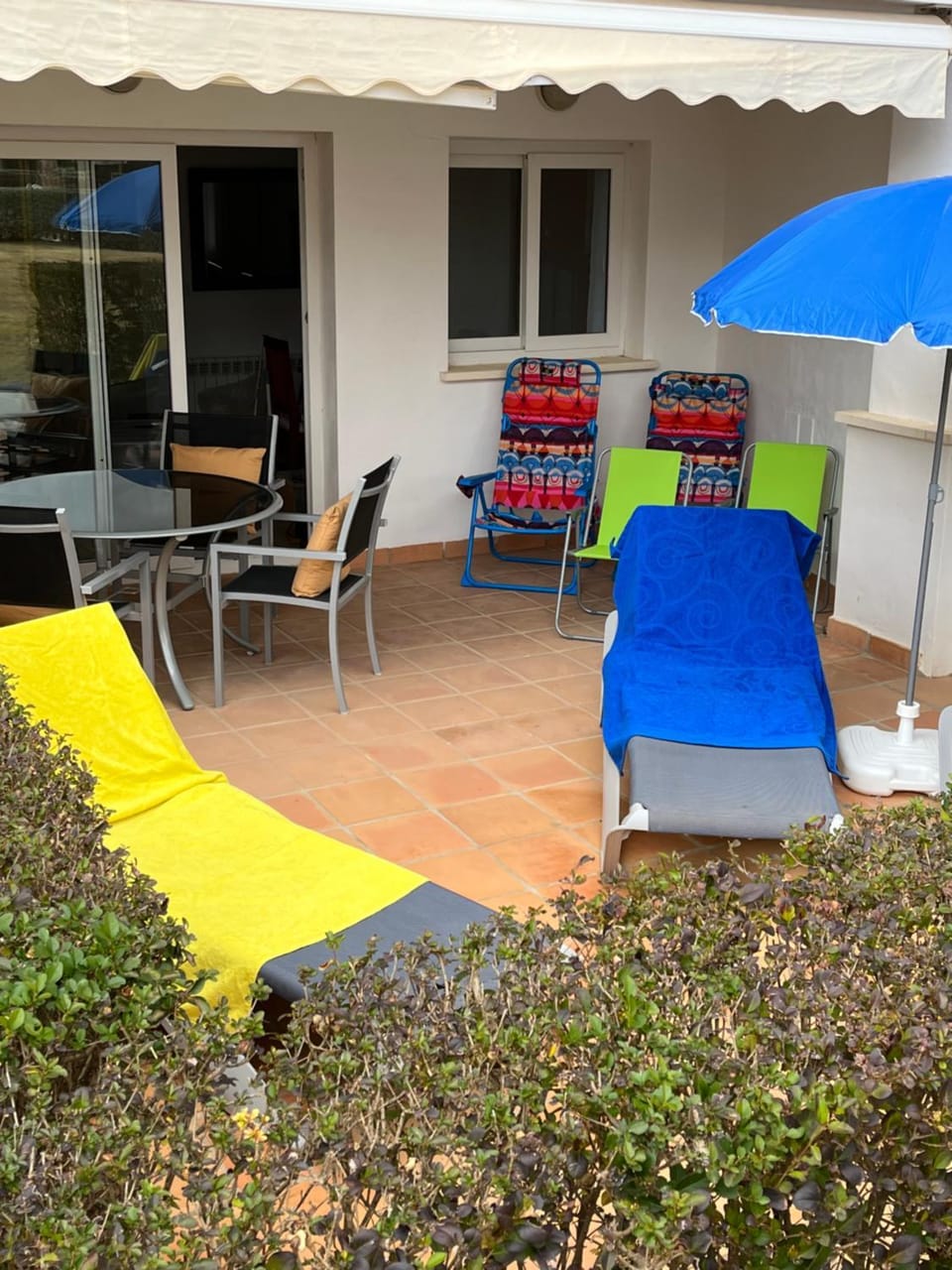Garden view, sunbed