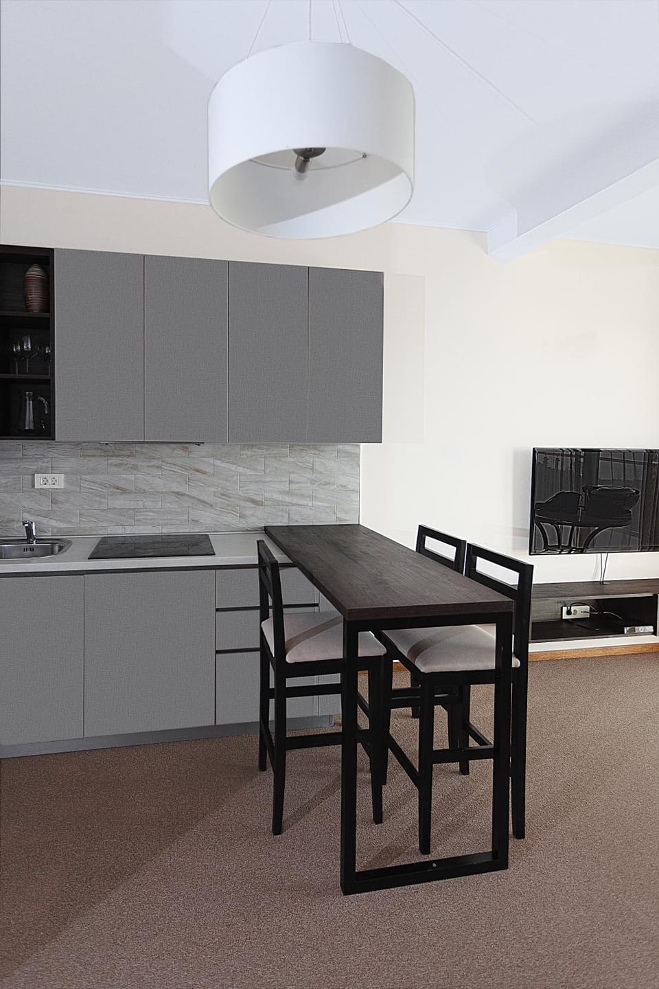 TV and multimedia, Kitchen or kitchenette, Living room, stove