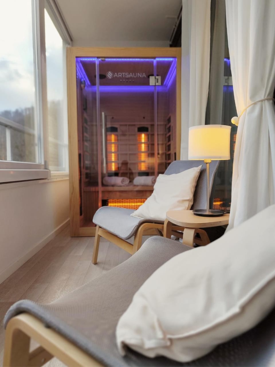 Sauna, Sauna, Balcony/Terrace, Spa and wellness centre/facilities, Spa and wellness centre/facilities