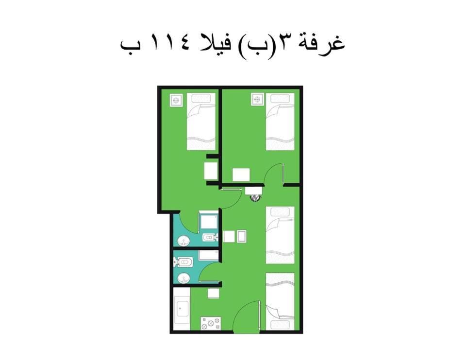 3B basement Chalet 4beds 2 bed rooms with pool view114 green beach Apartment in Egypt