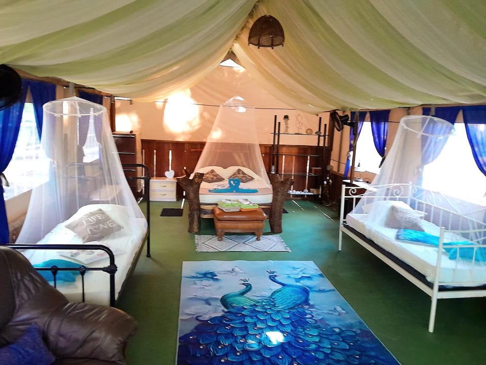 Fully Furnished FAMILY JUNGLE TENT, Latino Glamping Paquera Luxury tent in Puntarenas Province
