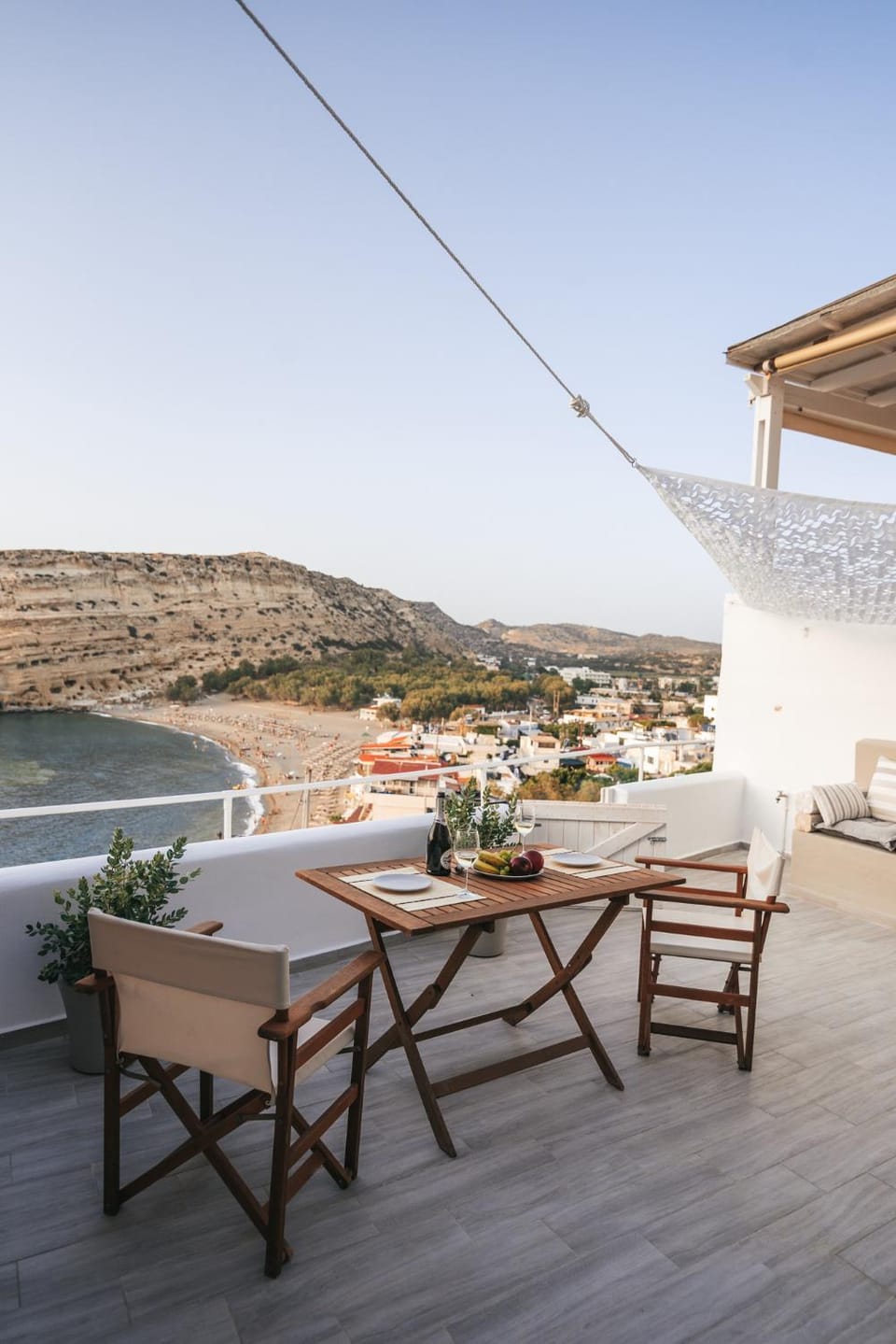 Patio, Day, Natural landscape, View (from property/room), Balcony/Terrace, Dining area, Sea view