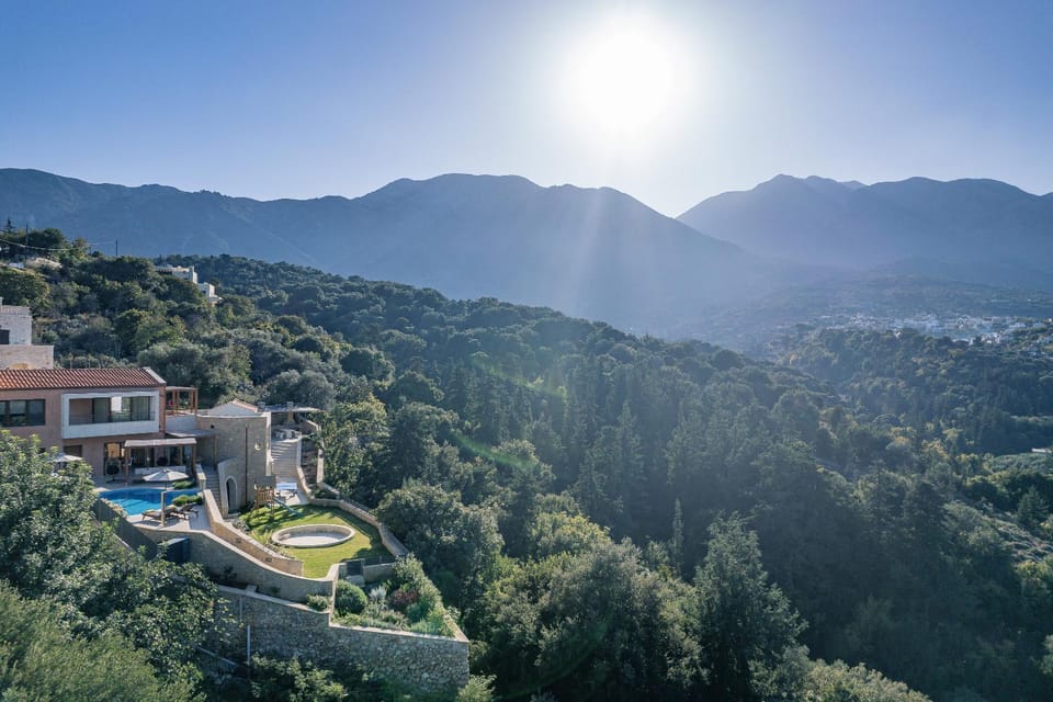 Natural landscape, Bird's eye view, Mountain view